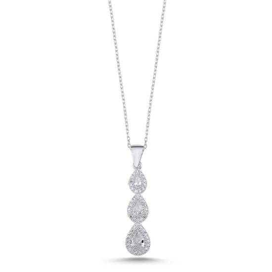 Wholesale Teardrop CZ Necklace