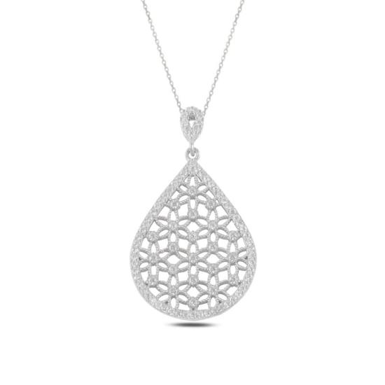 Wholesale Teardrop Flower of Life Necklace