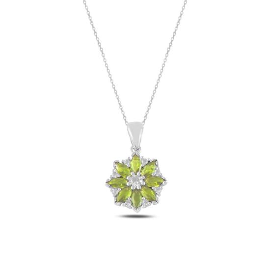 Wholesale Flower CZ Necklace