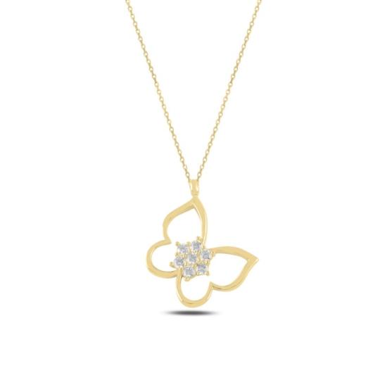 Wholesale Butterfly CZ Necklace