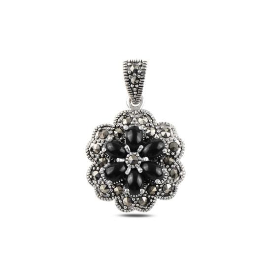 Wholesale Onyx & Marcasite Pendant