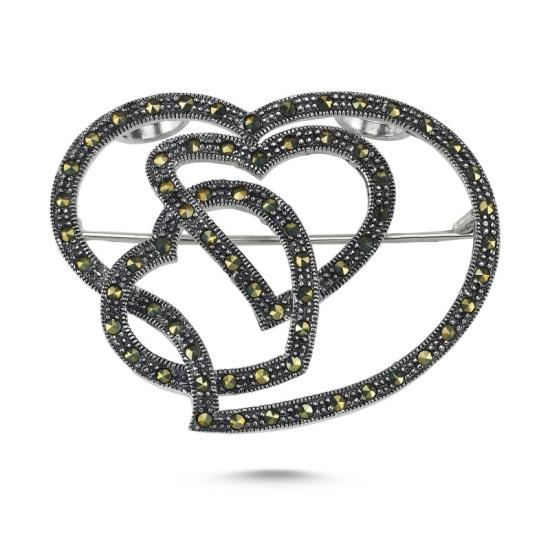 Wholesale Heart Marcasite Pendant & Brooch