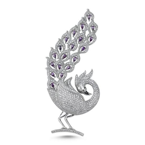 Wholesale Peacock CZ Brooch & Pendant