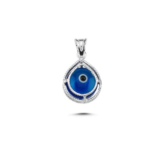 Wholesale Evil Eye Filigree Teardrop Pendant