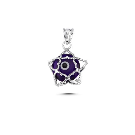 Wholesale Evil Eye Filigree Heart & Star Pendant