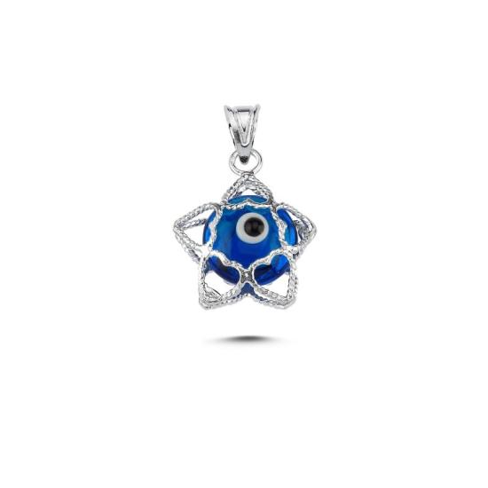 Wholesale Evil Eye Filigree Heart & Star Pendant