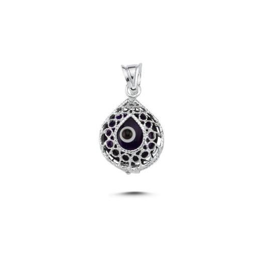 Wholesale Evil Eye Filigree Teardrop Pendant