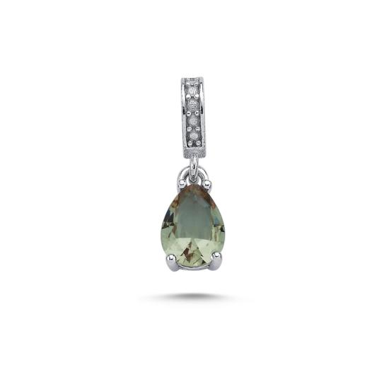 Wholesale 6x8mm Teardrop Zultanite CZ Solitaire Pendant