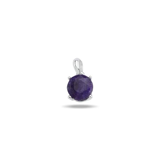 Wholesale Root Sapphire & 8mm Round Natural Stone Pendant