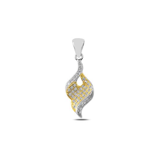 Wholesale CZ Dual Color Pendant