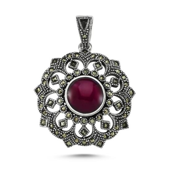 Wholesale Natural Stone Marcasite Pendant