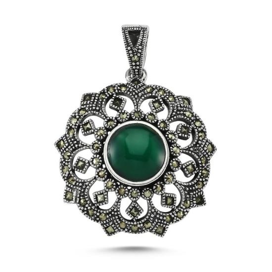 Wholesale Natural Stone Marcasite Pendant