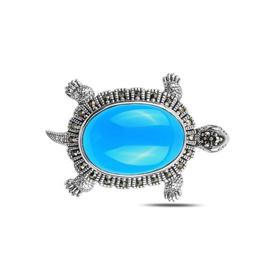 Wholesale Turtle Gemstone & Marcasite Brooch & Pendant