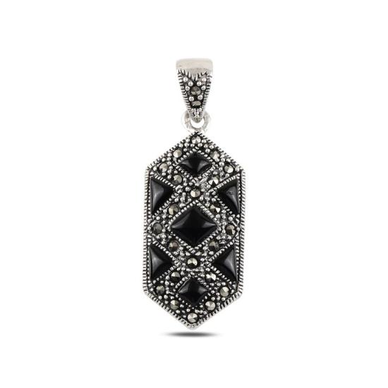 Wholesale Onyx & Marcasite Pendant