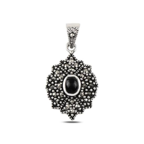 Wholesale Onyx & Marcasite Pendant