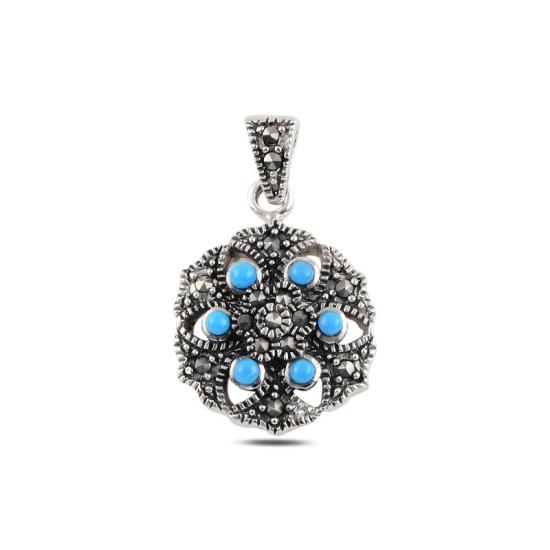 Wholesale Turquoise & Marcasite Pendant