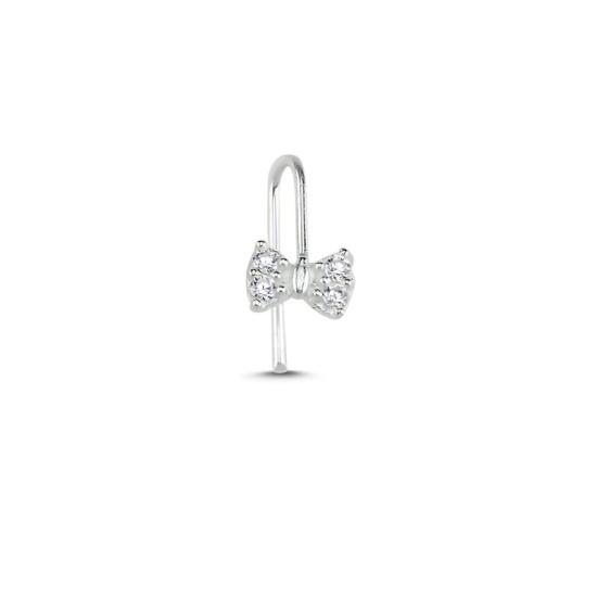 Wholesale Bow Tie CZ Non Piercing Nose Ring