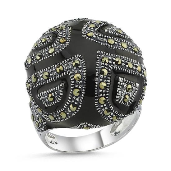 Wholesale Enamel Marcasite Ring