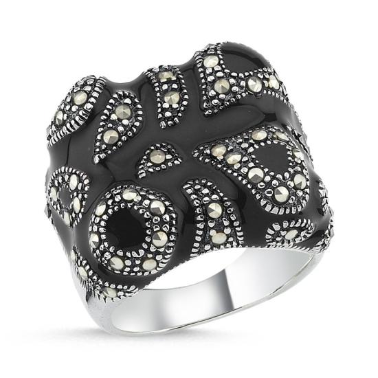 Wholesale Enamel & Marcasite Ring