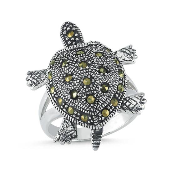 Wholesale Turtle Marcasite Ring