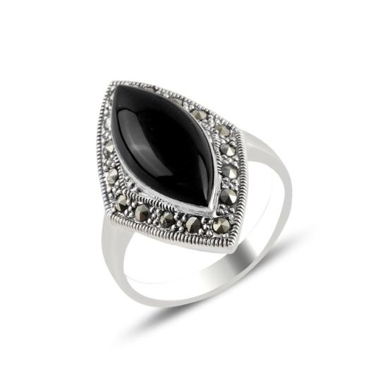 Wholesale Marcasite & Onyx Ring