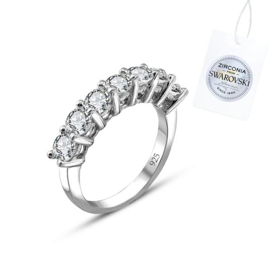 Wholesale Swarovski Zirconia Half Eternity Ring