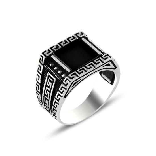 Wholesale Marcasite & Onyx Men’s Ring