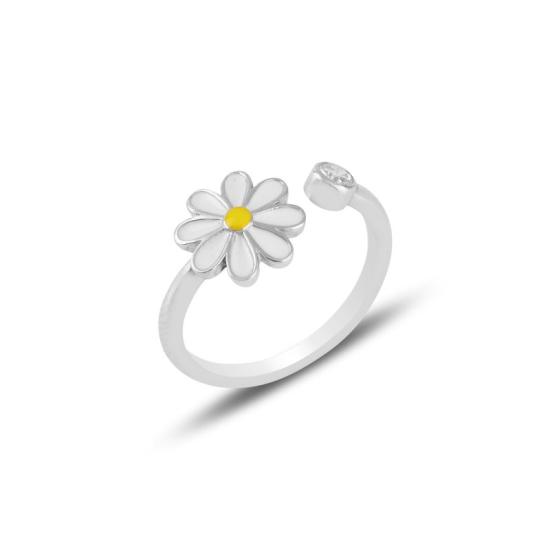 Wholesale Daisy Enamel Adjustable Size Ring