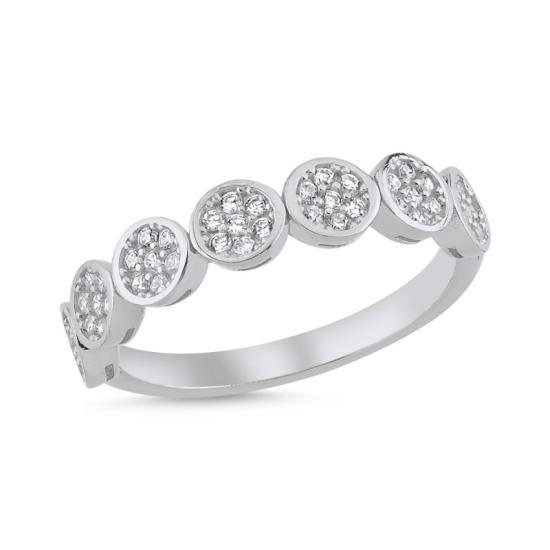 Wholesale Half Eternity CZ Ring