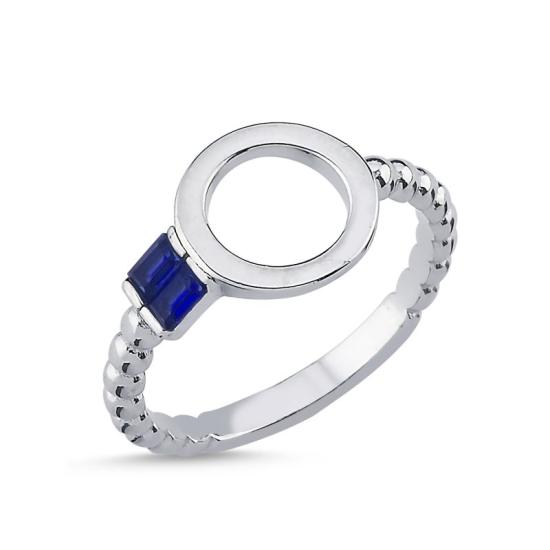 Wholesale Baguette Sapphire CZ Ring