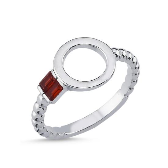 Wholesale Baguette Garnet CZ Ring