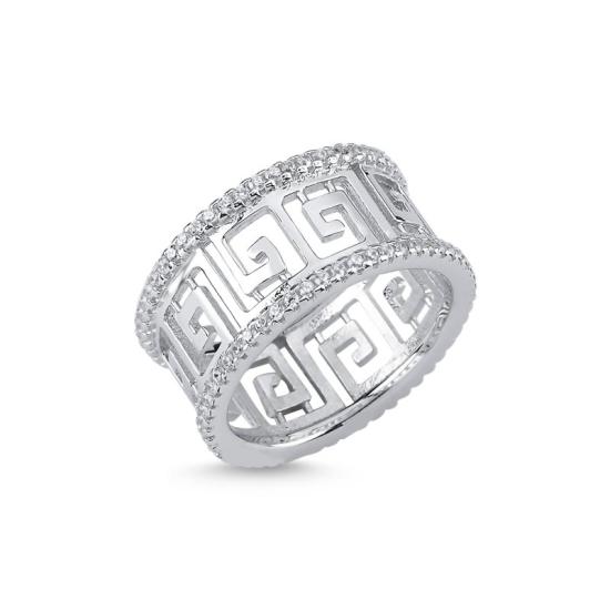 Wholesale Greek Key Eternity CZ Ring