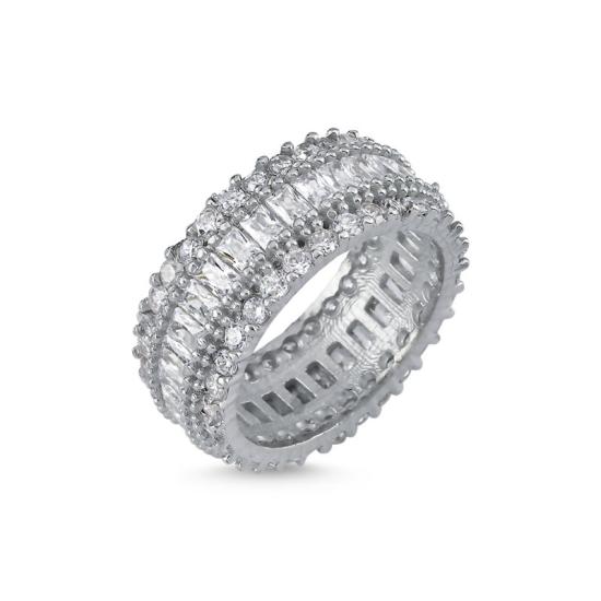 Wholesale Baguette CZ Eternity Ring