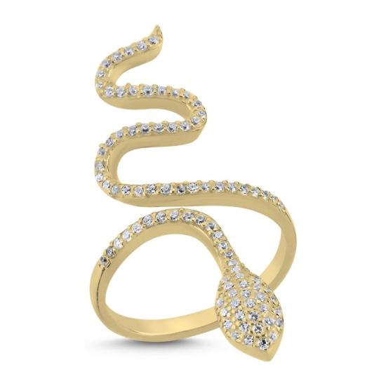 Wholesale Snake CZ Adjustable Ring Size Bracelet