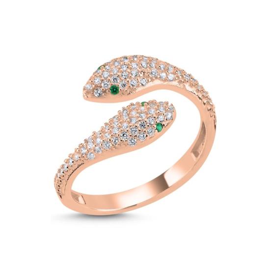 Wholesale Snake CZ Adjustable Size Ring