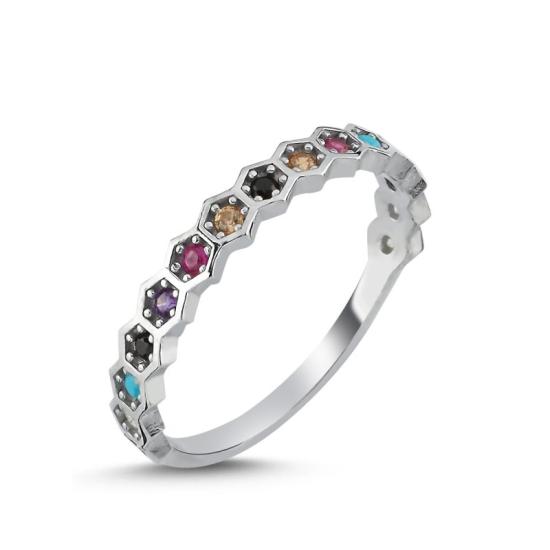 Wholesale Colored CZ Half Eternity Ring