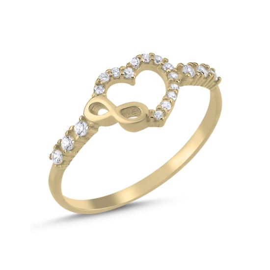 Wholesale Heart & Infinity CZ Ring