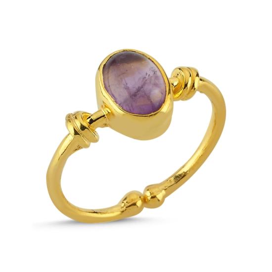 Wholesale Amethyst Adjustable Size Ring