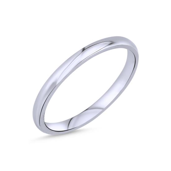 Wholesale 2mm D Shape Plain Band Ring