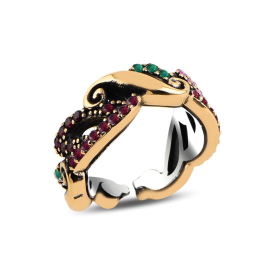 Wholesale Ottoman Style Adjustable Size CZ Ring