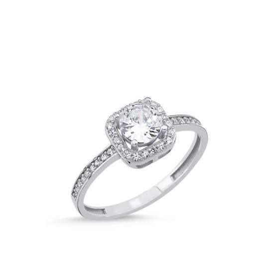 Wholesale CZ Halo Solitaire Ring