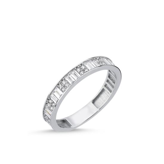 Wholesale Baguette CZ Half Eternity Ring