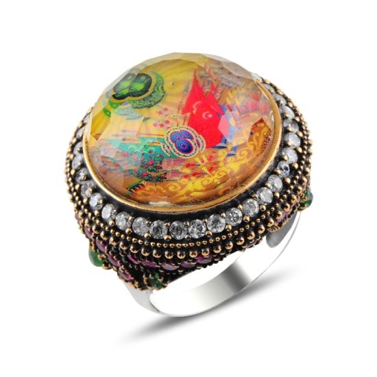 Wholesale Coat Of Arms Of The Ottoman Empire CZ Ottoman Style Ring