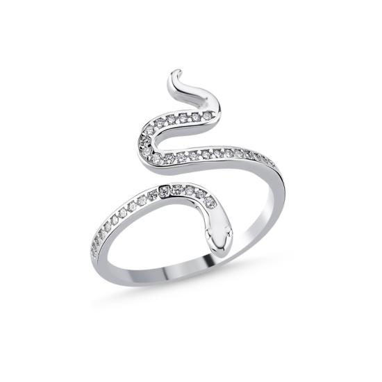 Wholesale Snake CZ Adjustable Size Ring