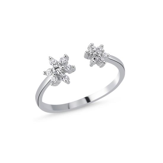 Wholesale Daisy CZ Adjustable Ring