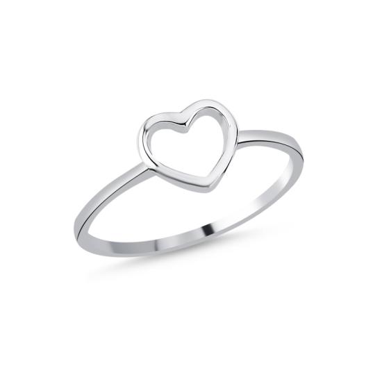 Wholesale Heart Stoneless Ring