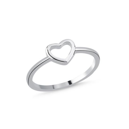 Wholesale Heart Stoneless Ring