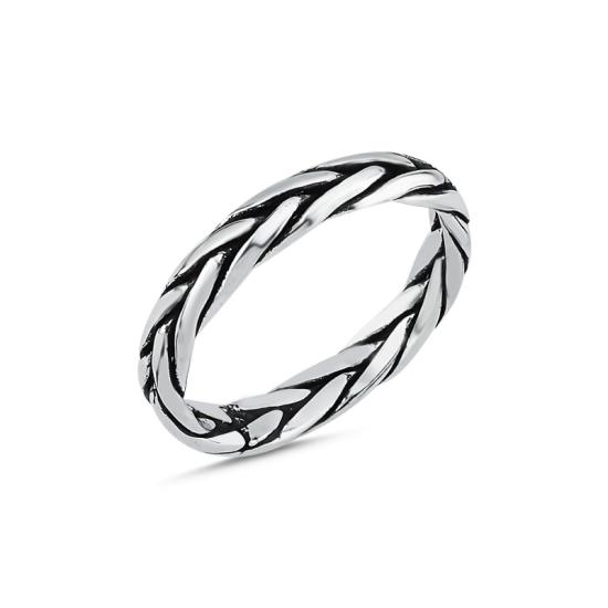 Wholesale Oxidised Weave Ring