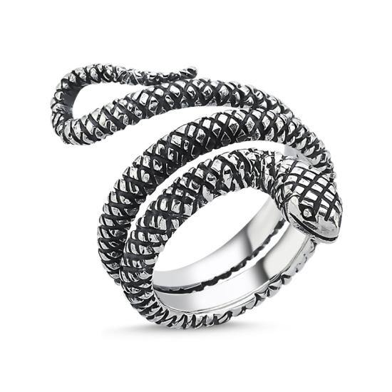 Wholesale Oxidised Snake Ring