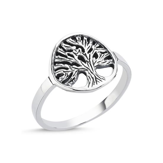 Wholesale Tree Of Life Oxidised Ring